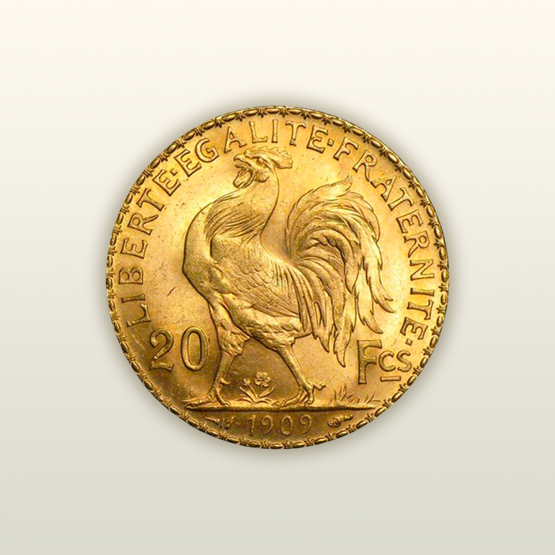 20 Francs Marianne Coq verso