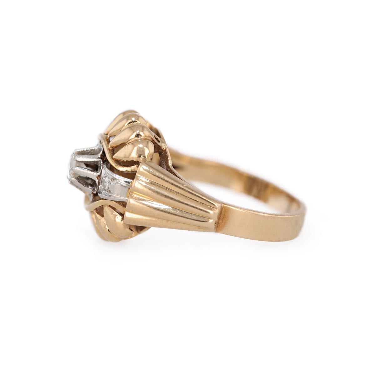 Bague diamants et platine
